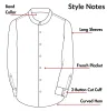 Pure Linen - Band Collar - Peach sold by Airthreads