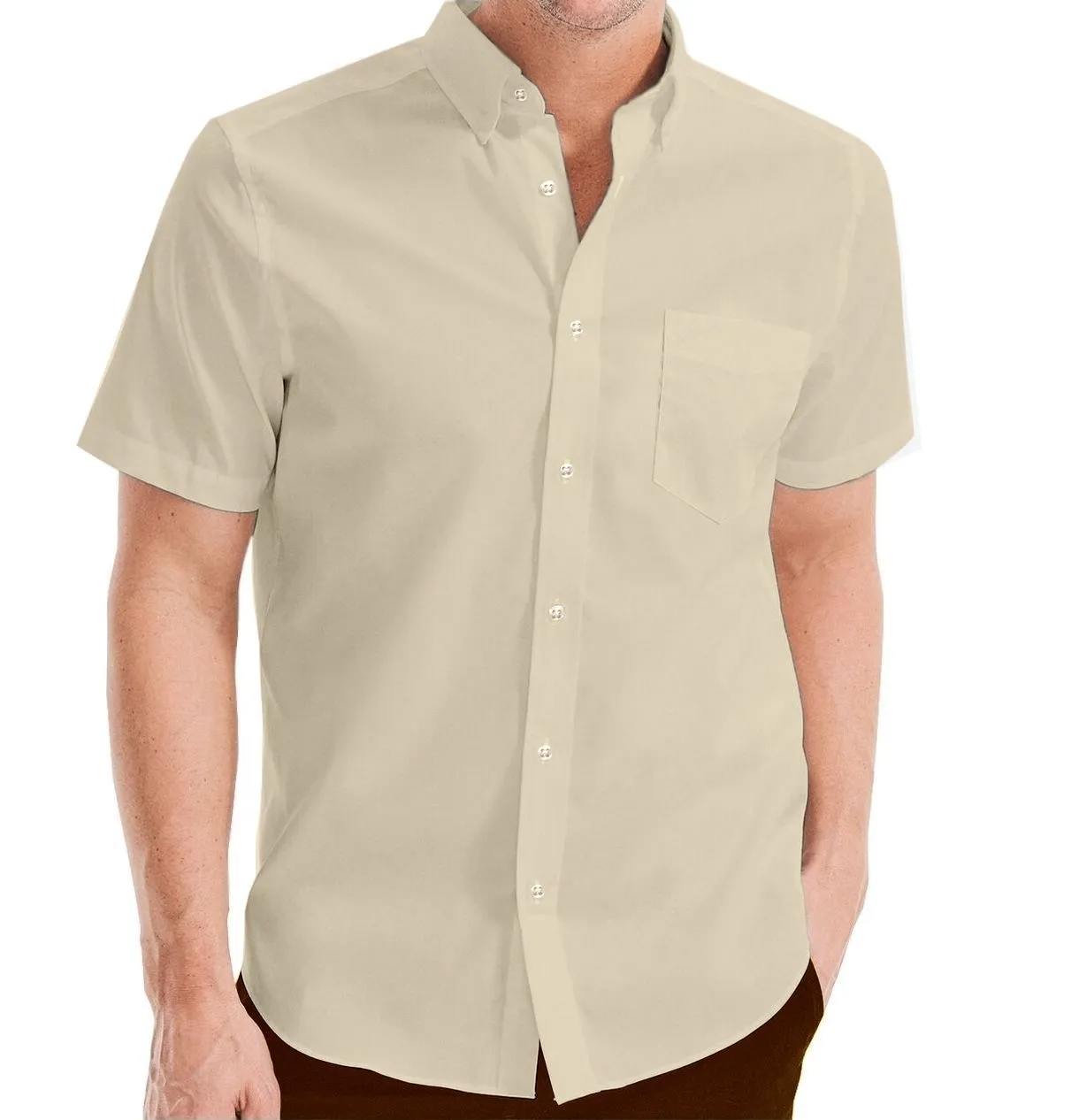 Performance Stretch - Beige - Short Sleeve sold by Airthreads product image thumbnail 3
