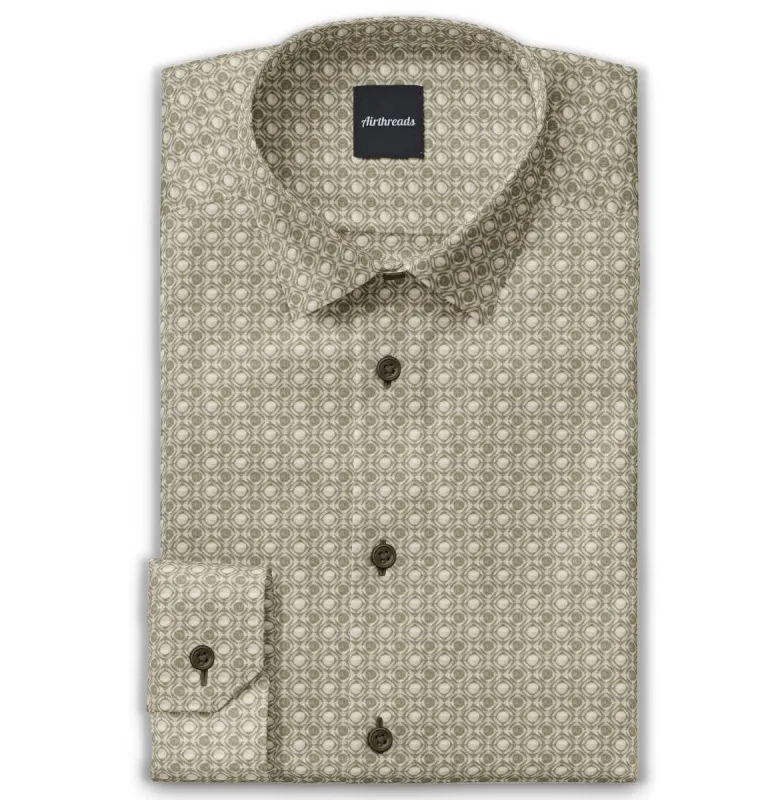 Pure Cotton - Long Sleeve - Khaki sold by Airthreads