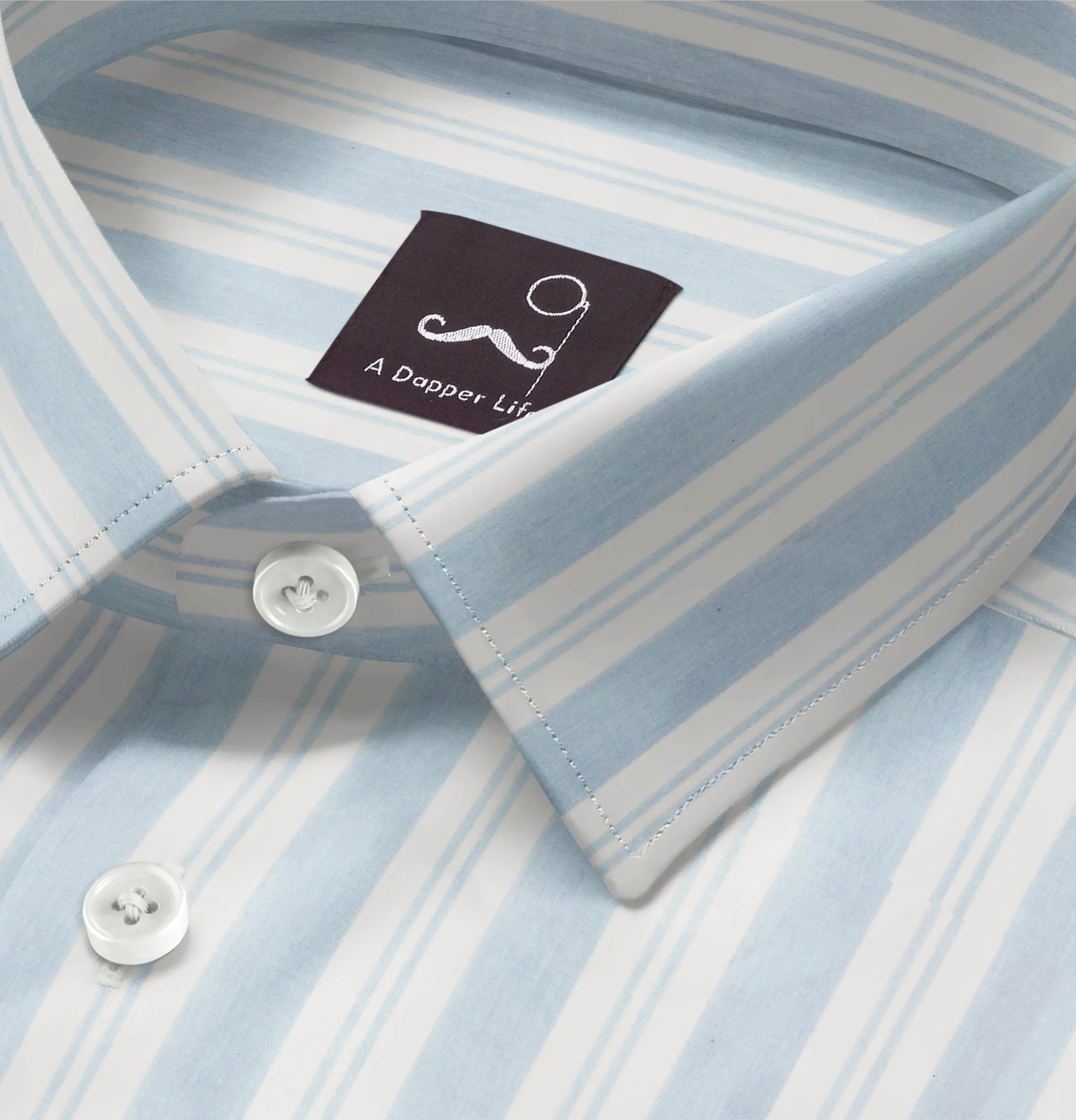 Pure Cotton - Long Sleeve - Light Blue Print sold by Airthreads product image thumbnail 2