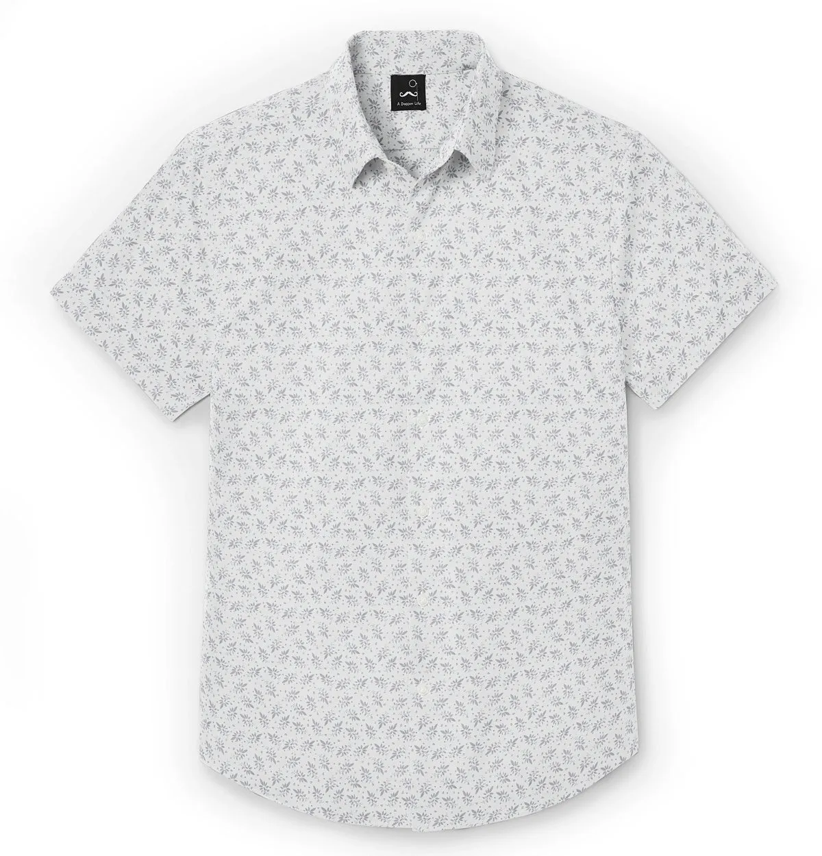 Pure Cotton - Short Sleeve- White Botanical Breeze sold by Airthreads product image thumbnail 3