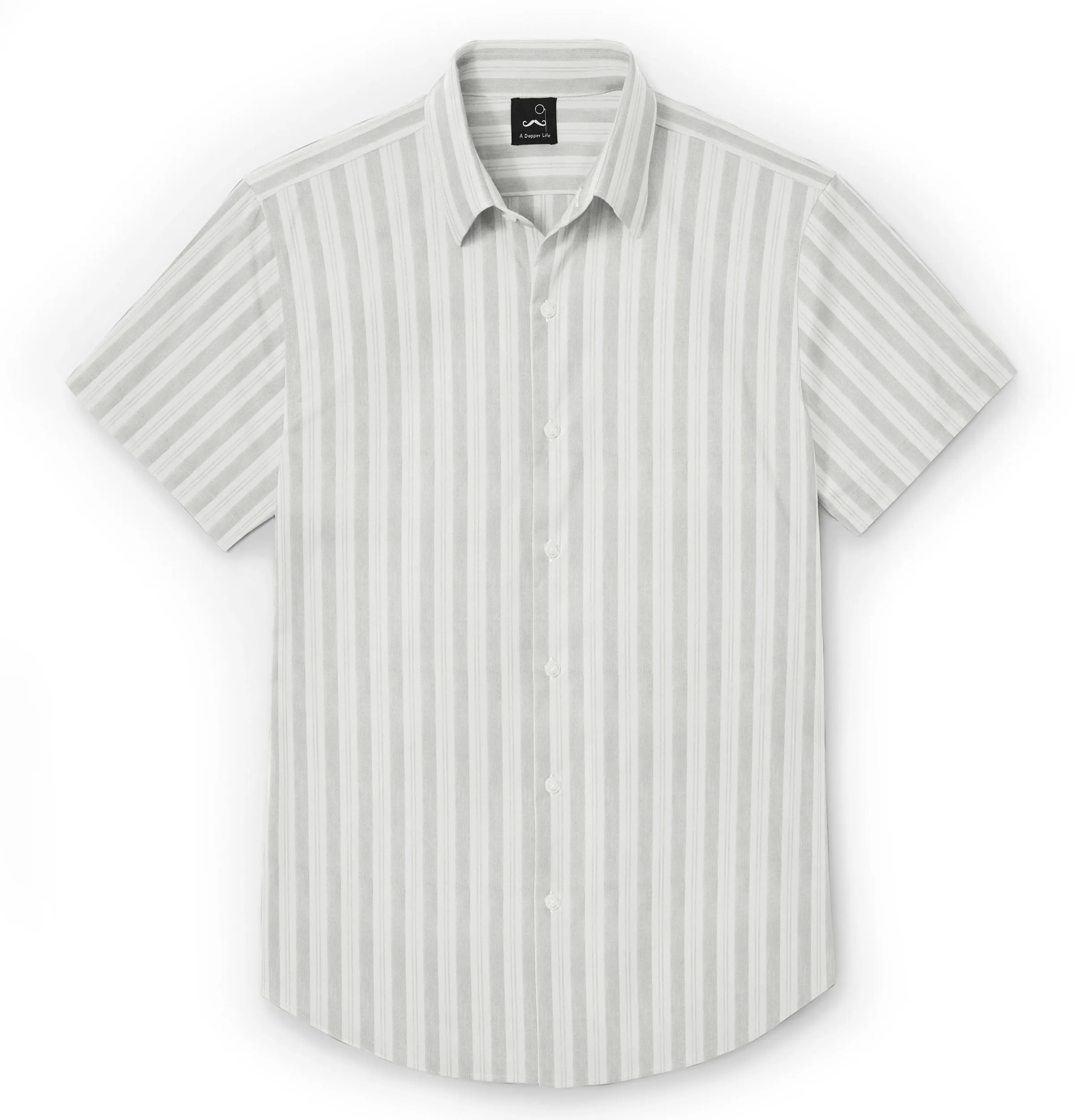 Pure Cotton - Short Sleeve - Gray Stripe Print sold by Airthreads product image thumbnail 3