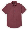 Pure Cotton - Short Sleeve - Maroon Print sold by Airthreads