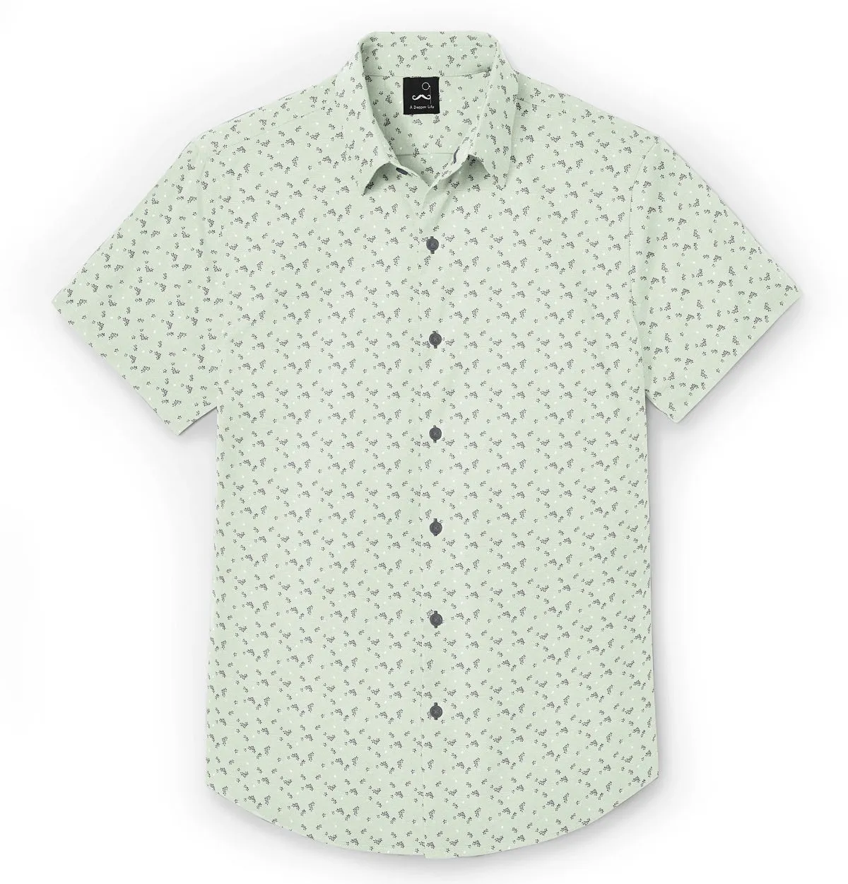 Pure Cotton - Short Sleeve - Mint Floral Print sold by Airthreads product image thumbnail 3