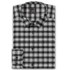 Pure Cotton - Long Sleeve - Black & White Checks Style 4 sold by Airthreads