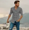 Pure Cotton - Long Sleeve - Black & White Checks Style 4 sold by Airthreads