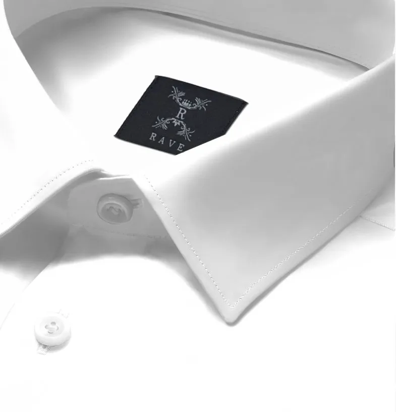 Wrinkle-resistant Cotton-Lycra Shirt - White sold by Airthreads product image thumbnail 2