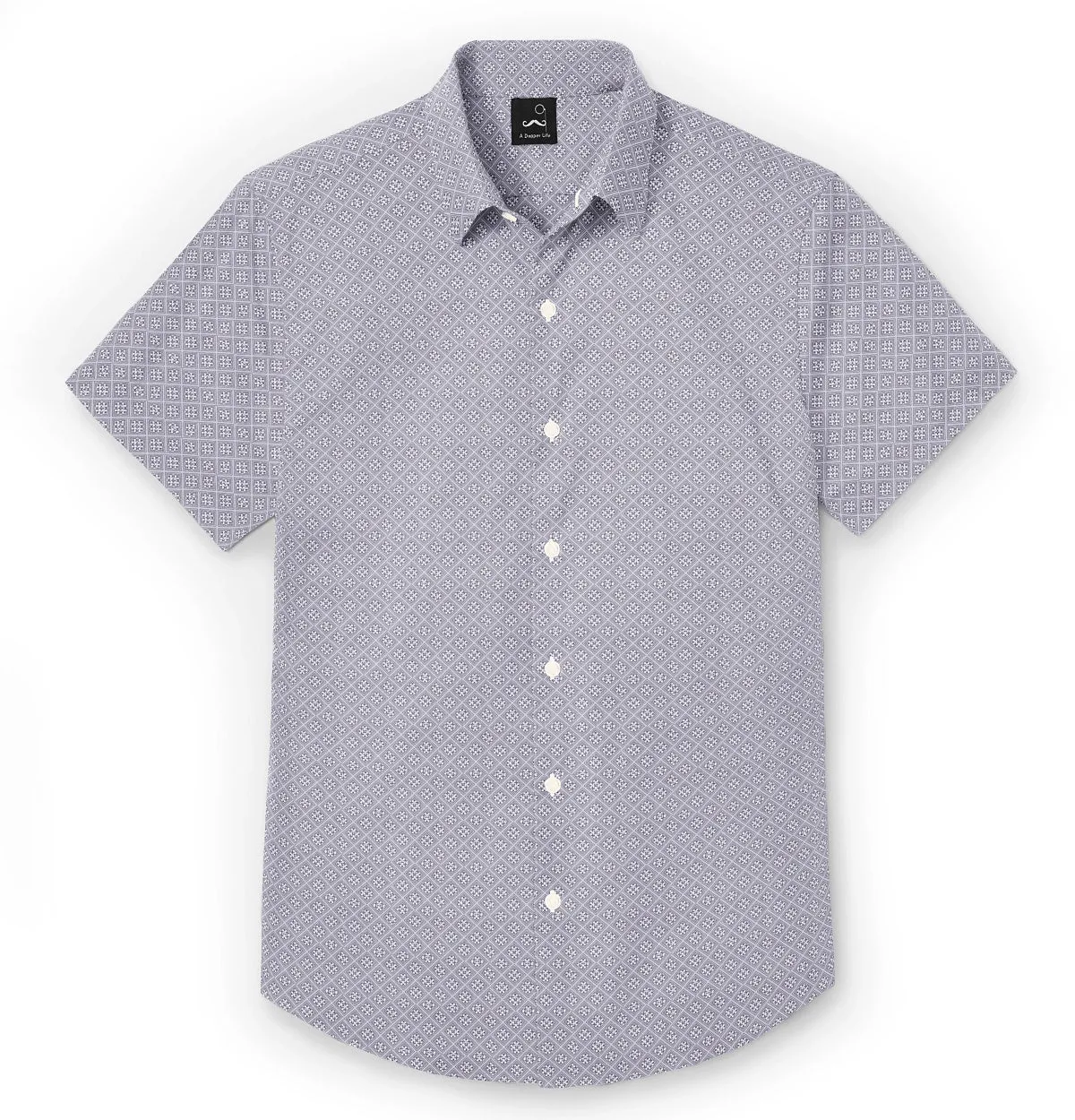 Pure Cotton - Short Sleeve - Gray Print sold by Airthreads product image thumbnail 3