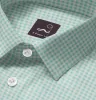 Pure Cotton - Short Sleeve - Green Gingham Check Print sold by Airthreads