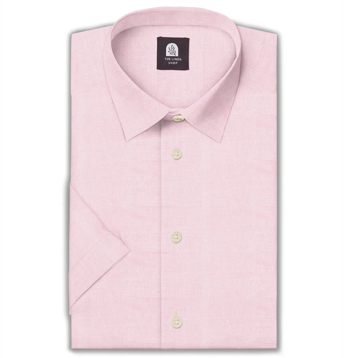 Cotton Linen - Short Sleeve - Light Pink sold by Airthreads