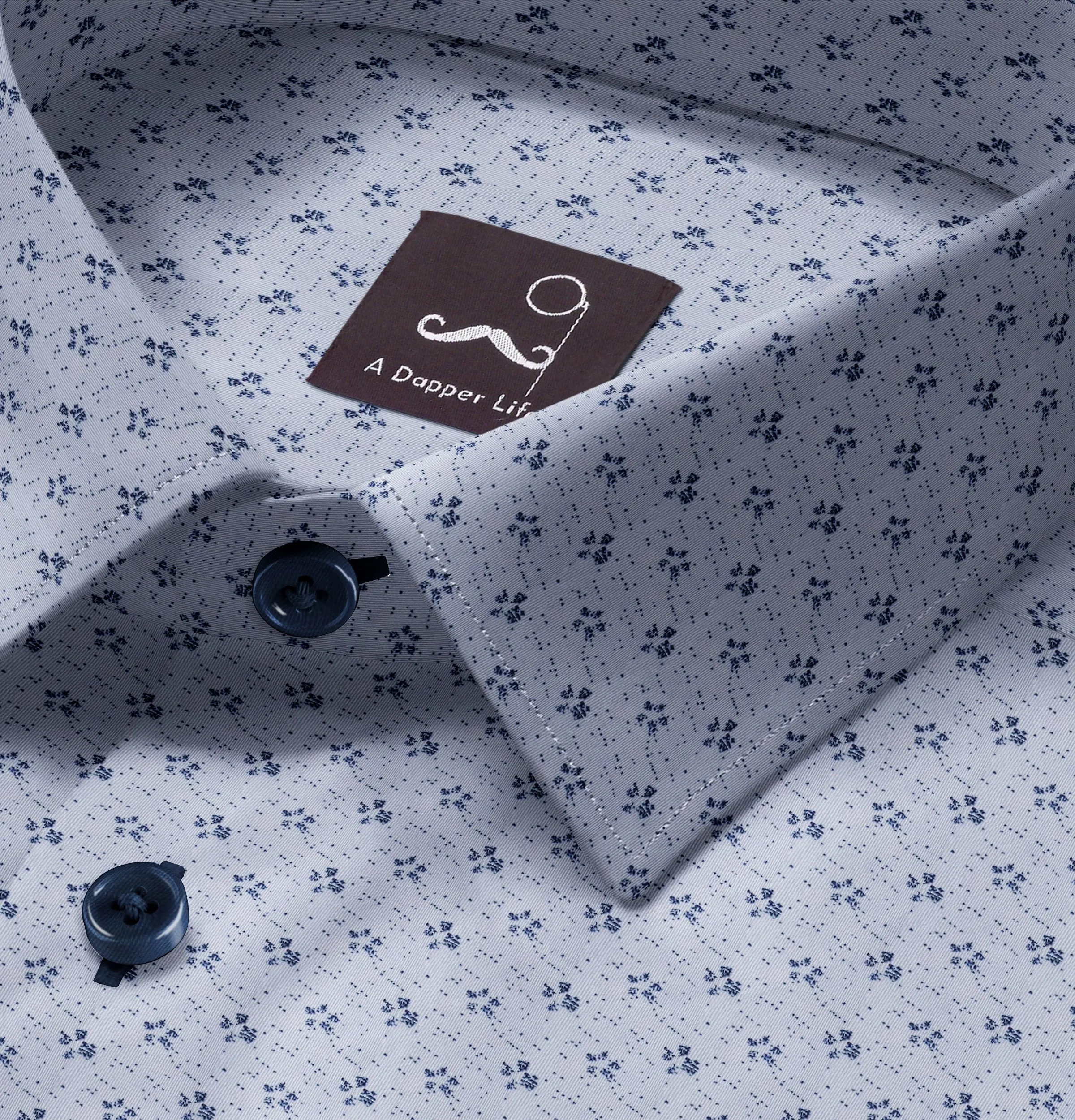 Pure Cotton - Long Sleeve - Light Blue Print sold by Airthreads product image thumbnail 2