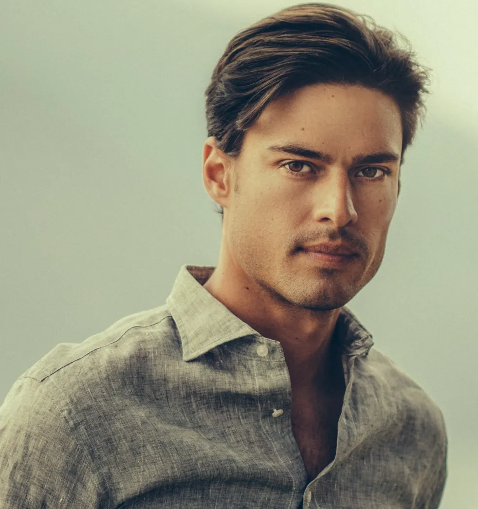 Pure Linen - Long Sleeve Shirt - Black Melange sold by Airthreads product image thumbnail 3