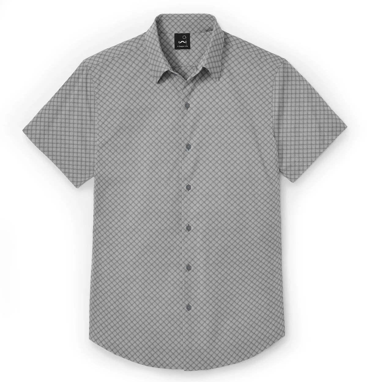 Pure Cotton - Short Sleeve- Cool Gray Mosaic sold by Airthreads product image thumbnail 3