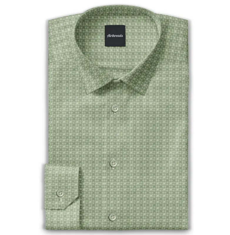 Pure Cotton - Long Sleeve - Olive Green sold by Airthreads