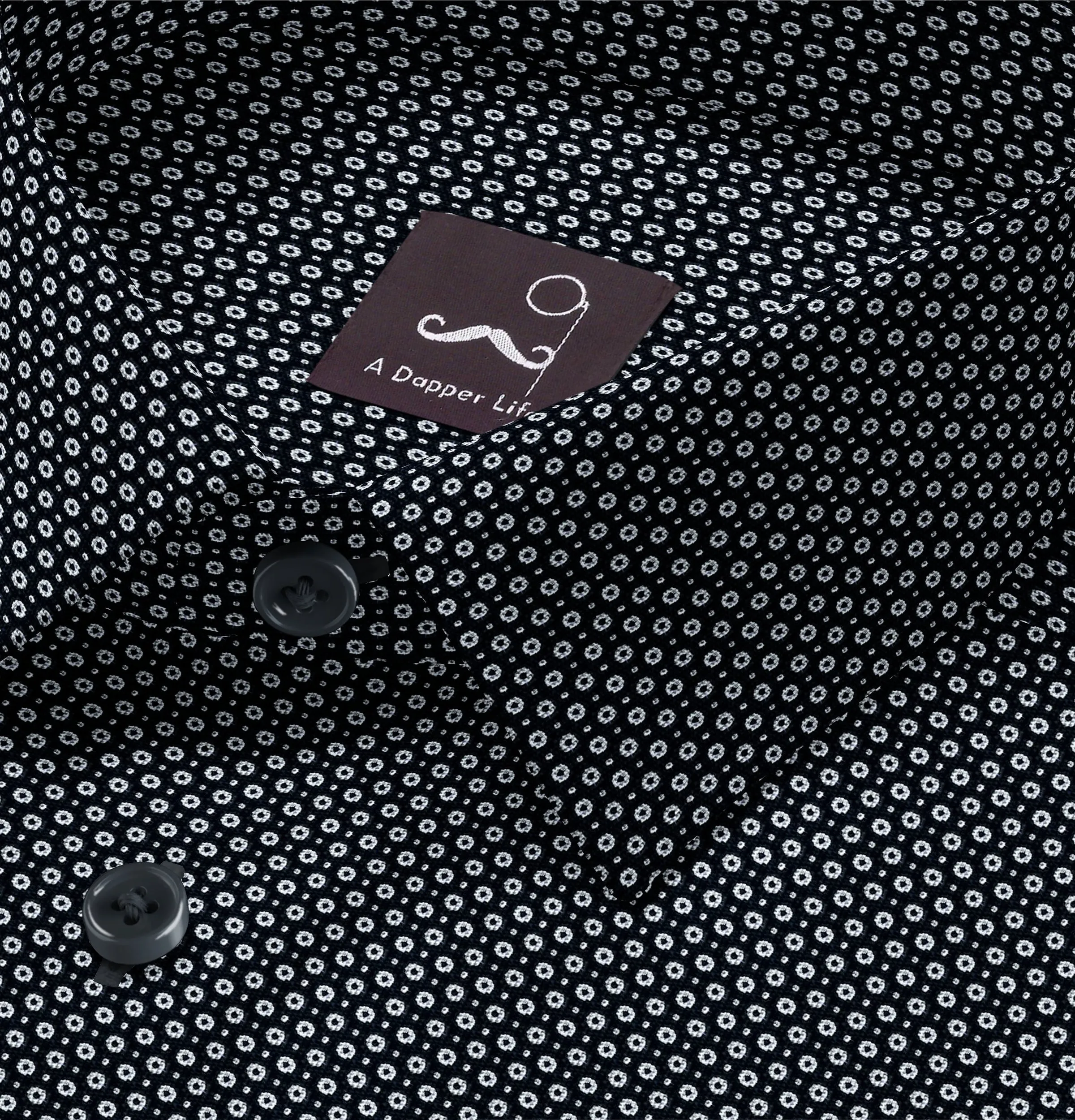 Pure Cotton Poplin - Long Sleeve - Black Color Print sold by Airthreads product image thumbnail 2