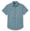 Pure Cotton - Short Sleeve - Turquoise Print sold by Airthreads