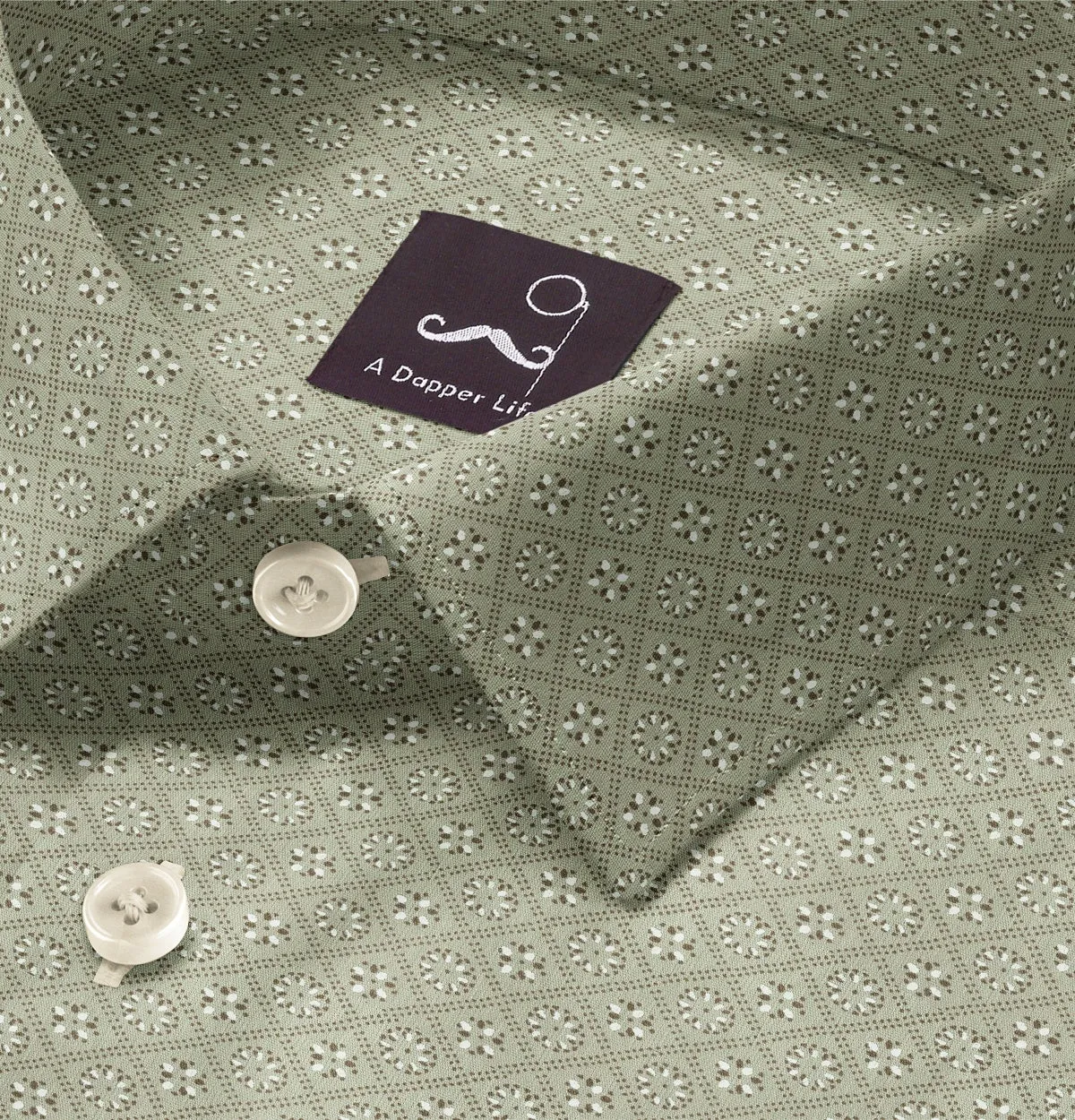 Pure Cotton - Short Sleeve- Mint Floral Medley sold by Airthreads product image thumbnail 2