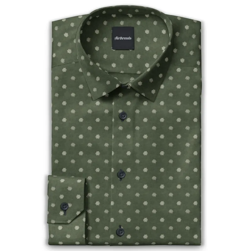 Pure Cotton - Long Sleeve - Moss Green sold by Airthreads