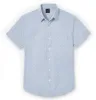 Pure Cotton - Short Sleeve- Spring Sky Blue Diamond sold by Airthreads