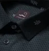 Pure Cotton - Long Sleeve - Navy with Leaves sold by Airthreads