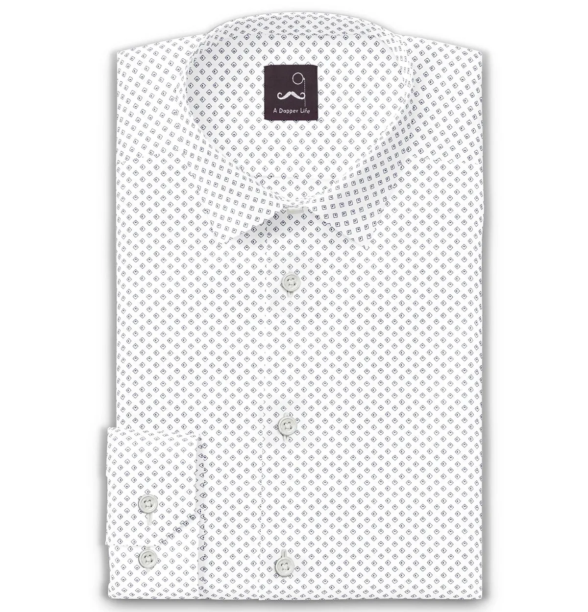 Pure Cotton - Long Sleeve - White with Navy sold by Airthreads