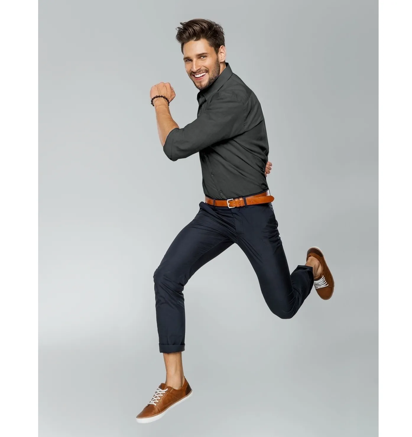 Performance Stretch - Gray - Long Sleeve sold by Airthreads product image thumbnail 3