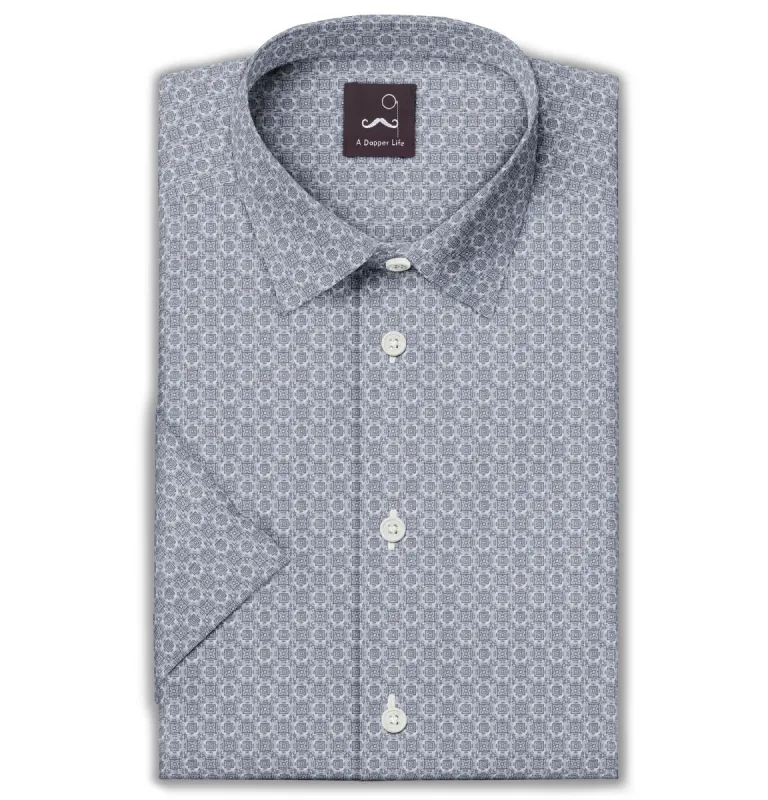 Pure Cotton - Short Sleeve - Gray Boxes sold by Airthreads