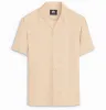 Camp Collar Linen Shirt in Peach sold by Airthreads