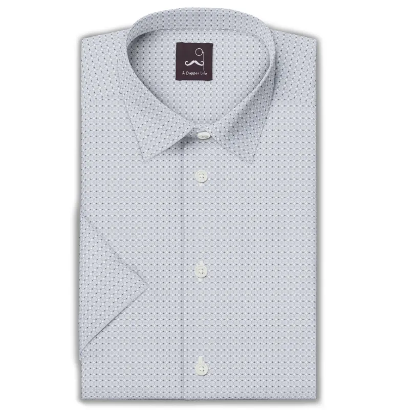 Pure Cotton - Short Sleeve - Gray Circles sold by Airthreads