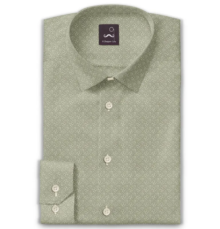 Pure Cotton - Long Sleeve - Mint Floral Medley sold by Airthreads