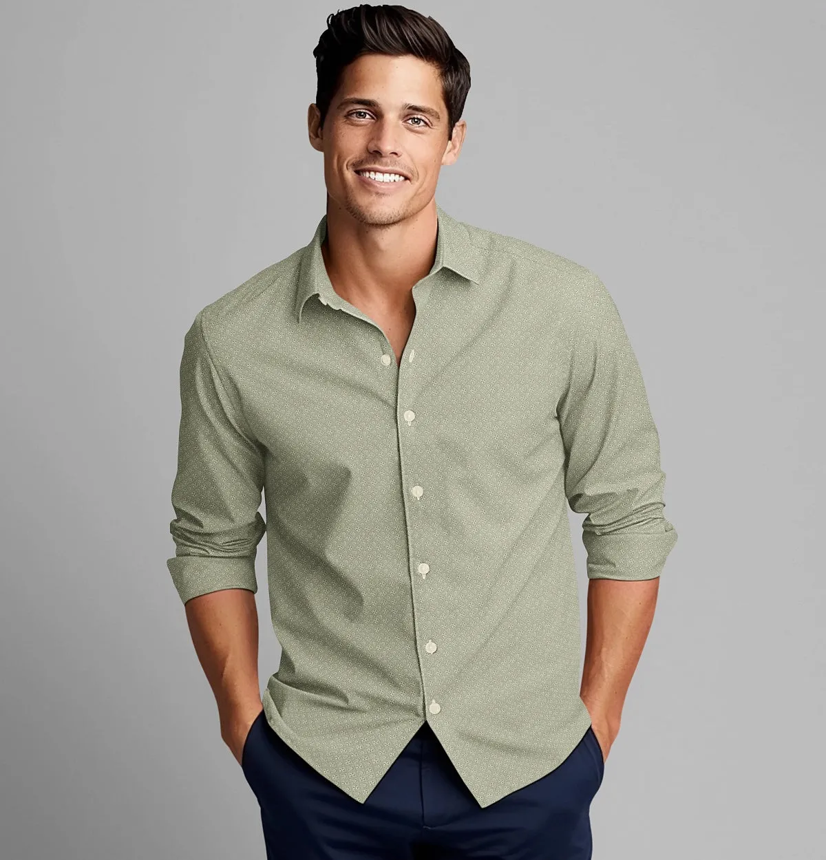 Pure Cotton - Long Sleeve - Mint Floral Medley sold by Airthreads product image thumbnail 3