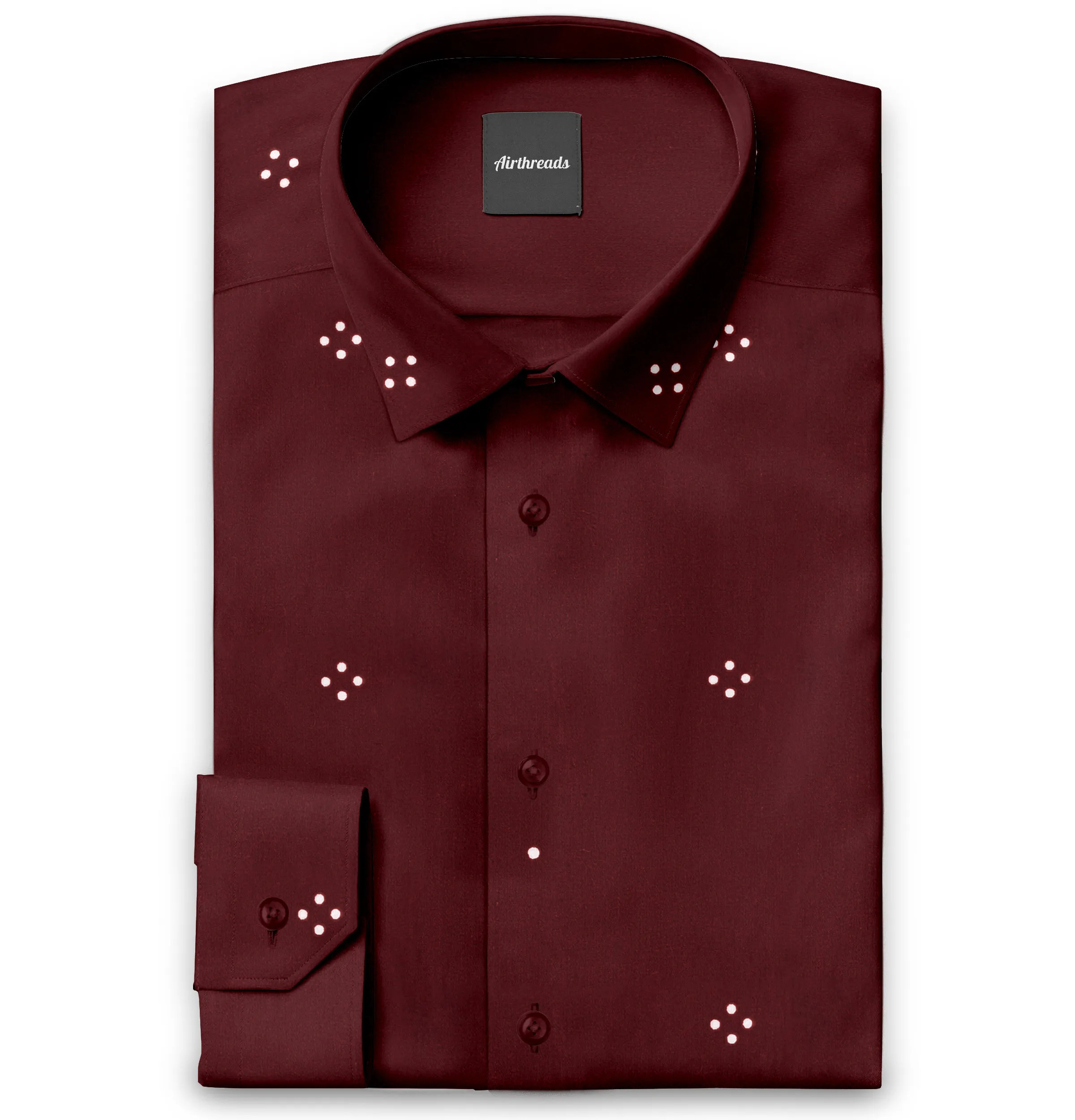 Merlot - Long Sleeve 100% Cotton Shirt sold by Airthreads