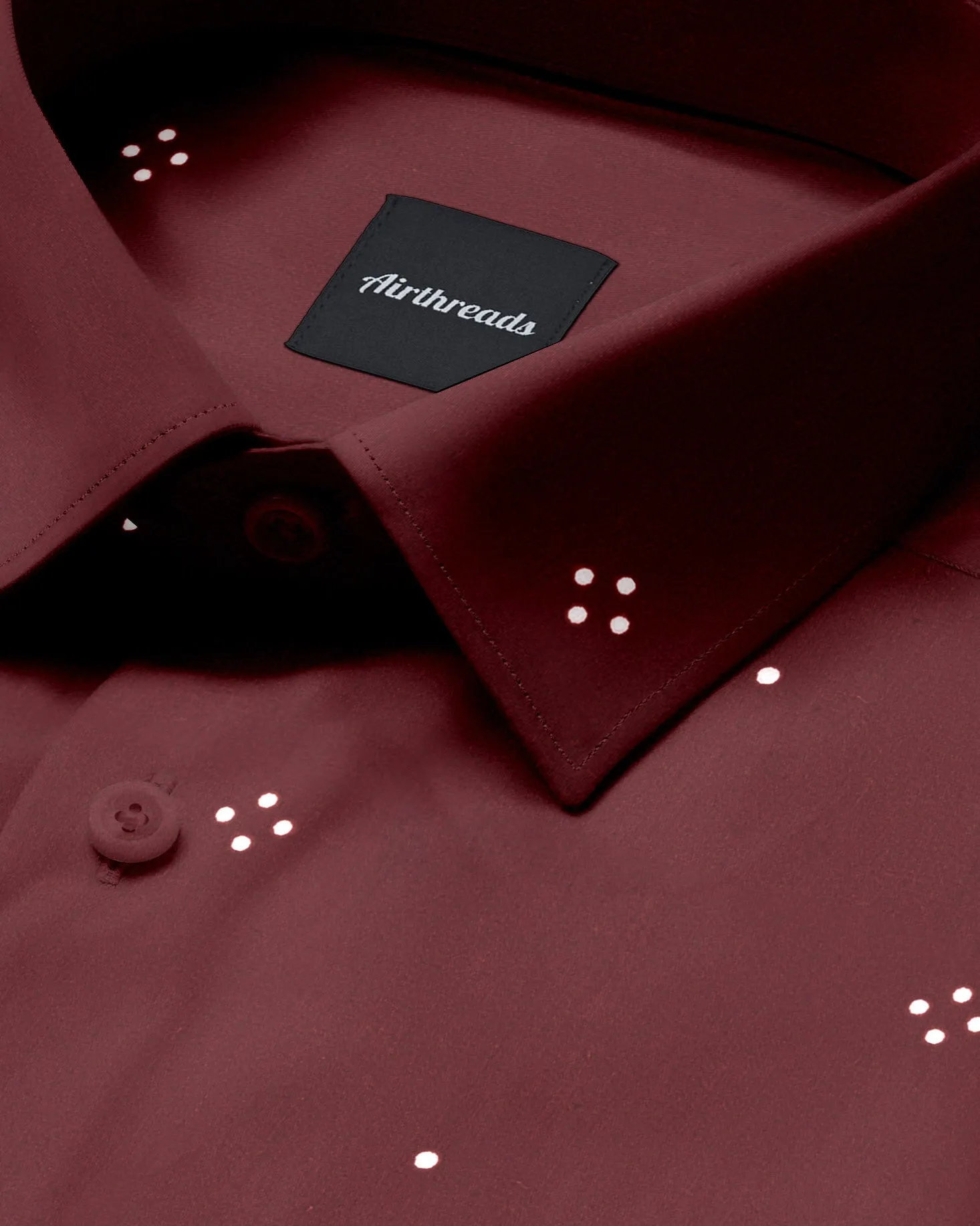 Merlot - Long Sleeve 100% Cotton Shirt sold by Airthreads product image thumbnail 2