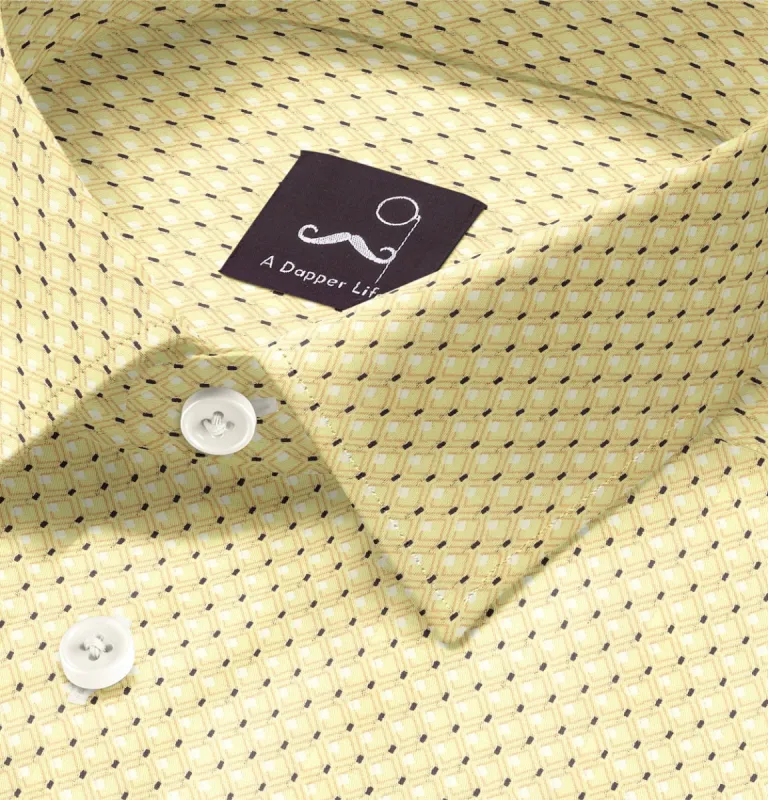 Pure Cotton - Long Sleeve - Yellow Print sold by Airthreads
