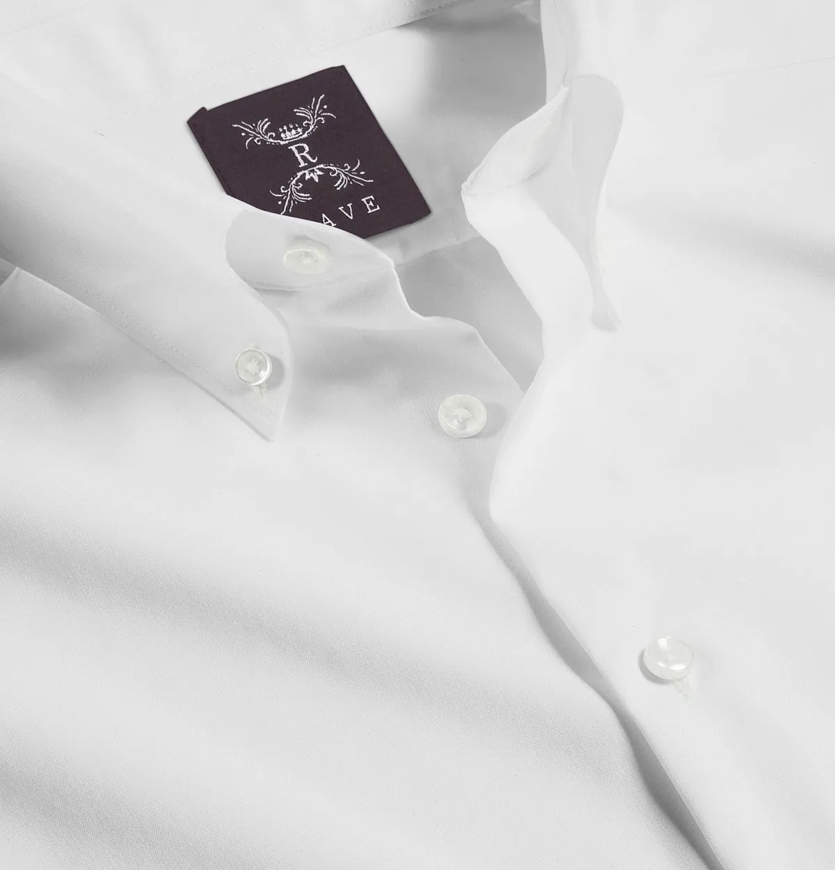 Wrinkle-resistant - Button-Down - Cotton-Lycra Shirt - Long Sleeve - White sold by Airthreads product image thumbnail 2