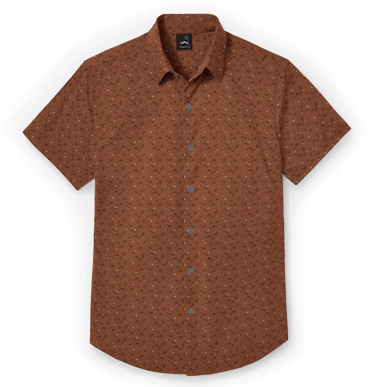 Pure Cotton - Short Sleeve - Brick Floral sold by Airthreads product image thumbnail 3
