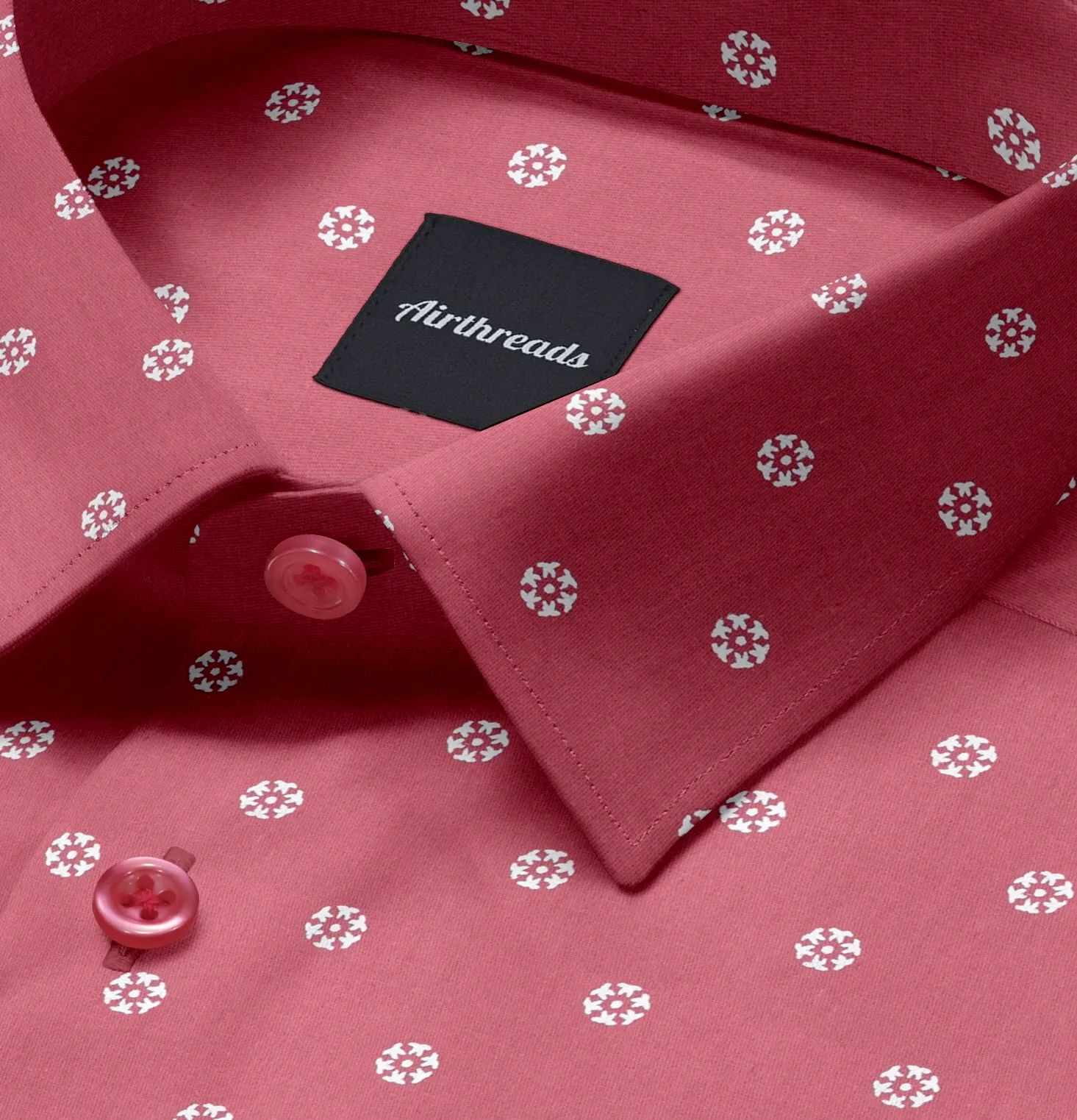 Pure Cotton- Long Sleeve Shirt - Fuschia sold by Airthreads product image thumbnail 2