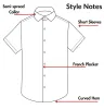 Wrinkle-Free - Brown Leaves - Short Sleeve sold by Airthreads