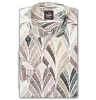 Wrinkle-Free - Brown Leaves - Short Sleeve sold by Airthreads