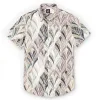 Wrinkle-Free - Brown Leaves - Short Sleeve sold by Airthreads