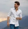 Long Sleeve 100% Cotton Shirt - White sold by Airthreads