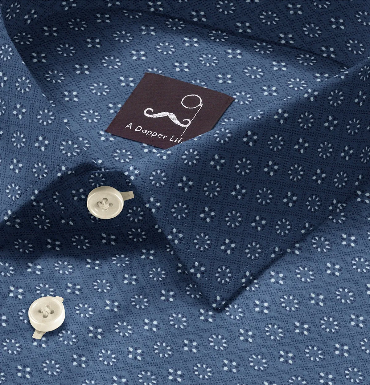 Pure Cotton - Short Sleeve- Saphire Floral Medley sold by Airthreads product image thumbnail 2