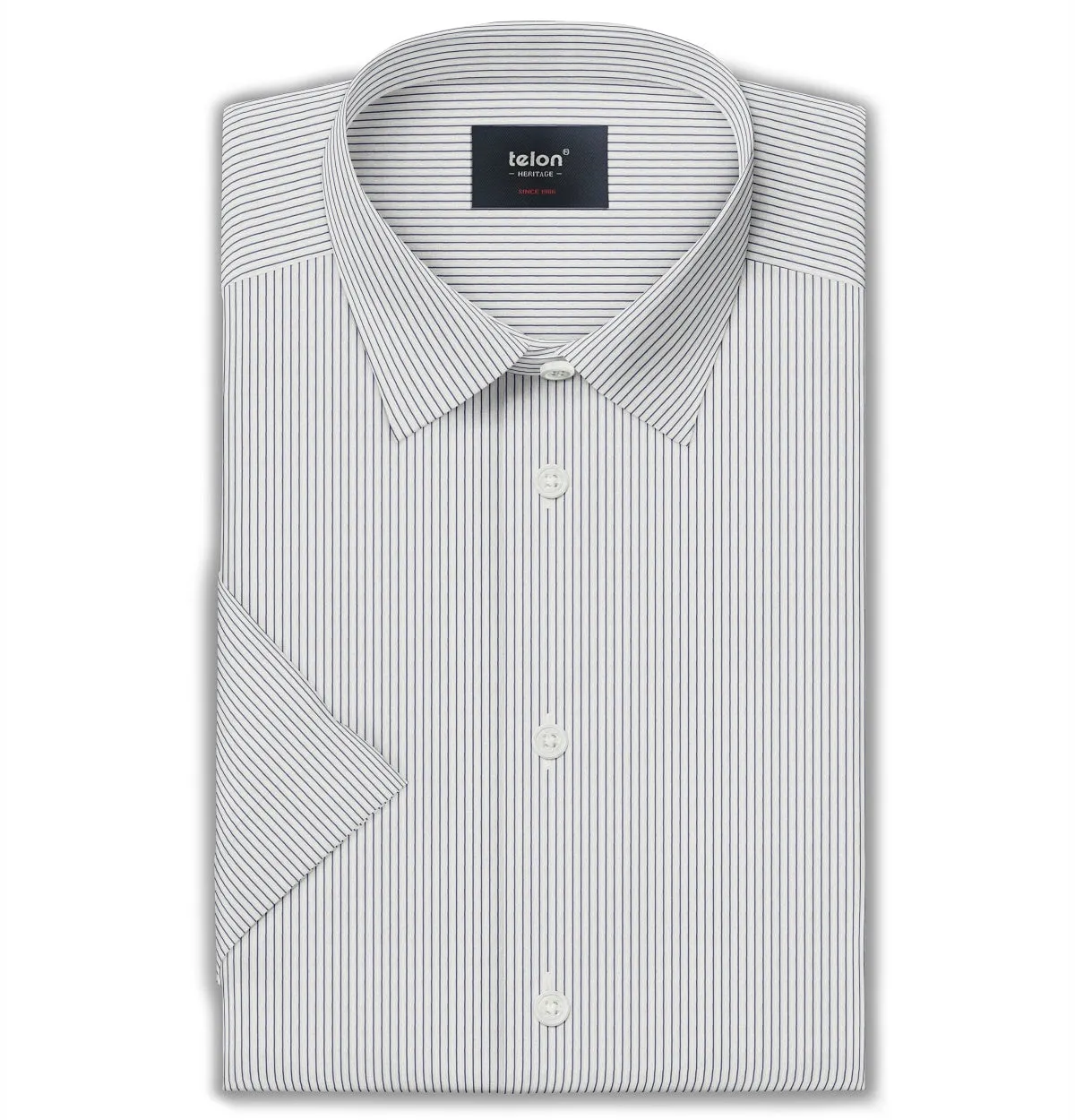 Luxury Pure Cotton - Short Sleeve - Narrow Nautical Stripe sold by Airthreads