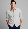 Luxury Pure Cotton - Long Sleeve - Cream and Navy Grid sold by Airthreads