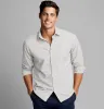 Luxury Pure Cotton - Long Sleeve - Cream and Navy Double Grid sold by Airthreads