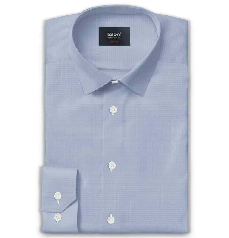 Luxury Pure Cotton - Long Sleeve - Glacier Blue sold by Airthreads