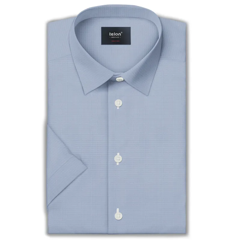 Luxury Pure Cotton - Short Sleeve - Glacier Blue sold by Airthreads