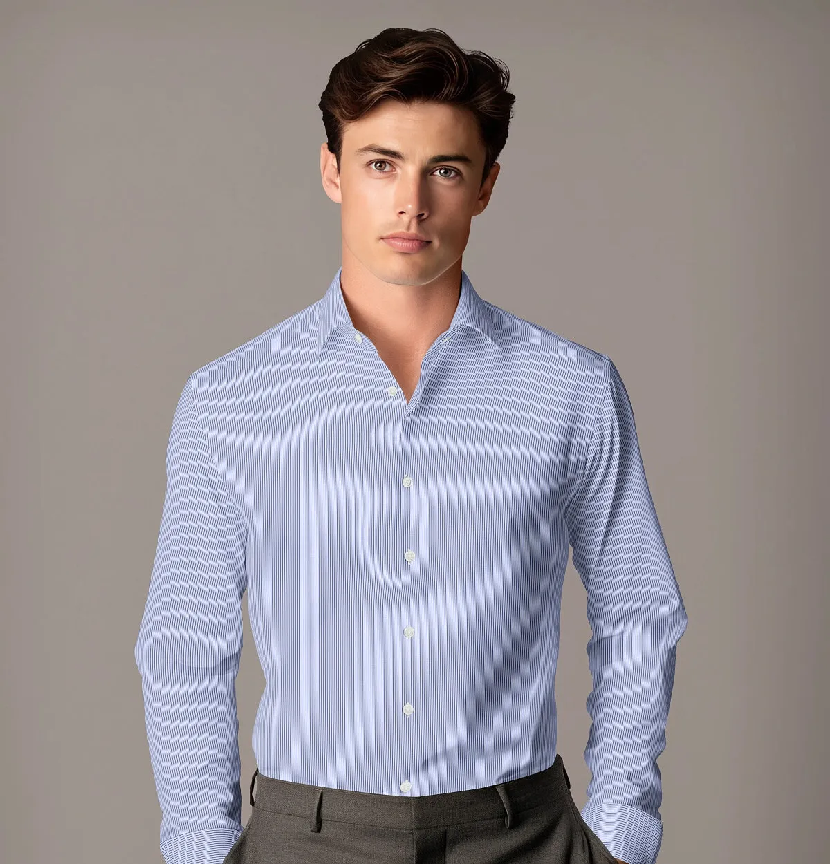 Luxury Pure Cotton - Long Sleeve - Nautical Stripe sold by Airthreads product image thumbnail 3