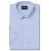 Luxury Pure Cotton - Short Sleeve - Serene Blue Stripe sold by Airthreads