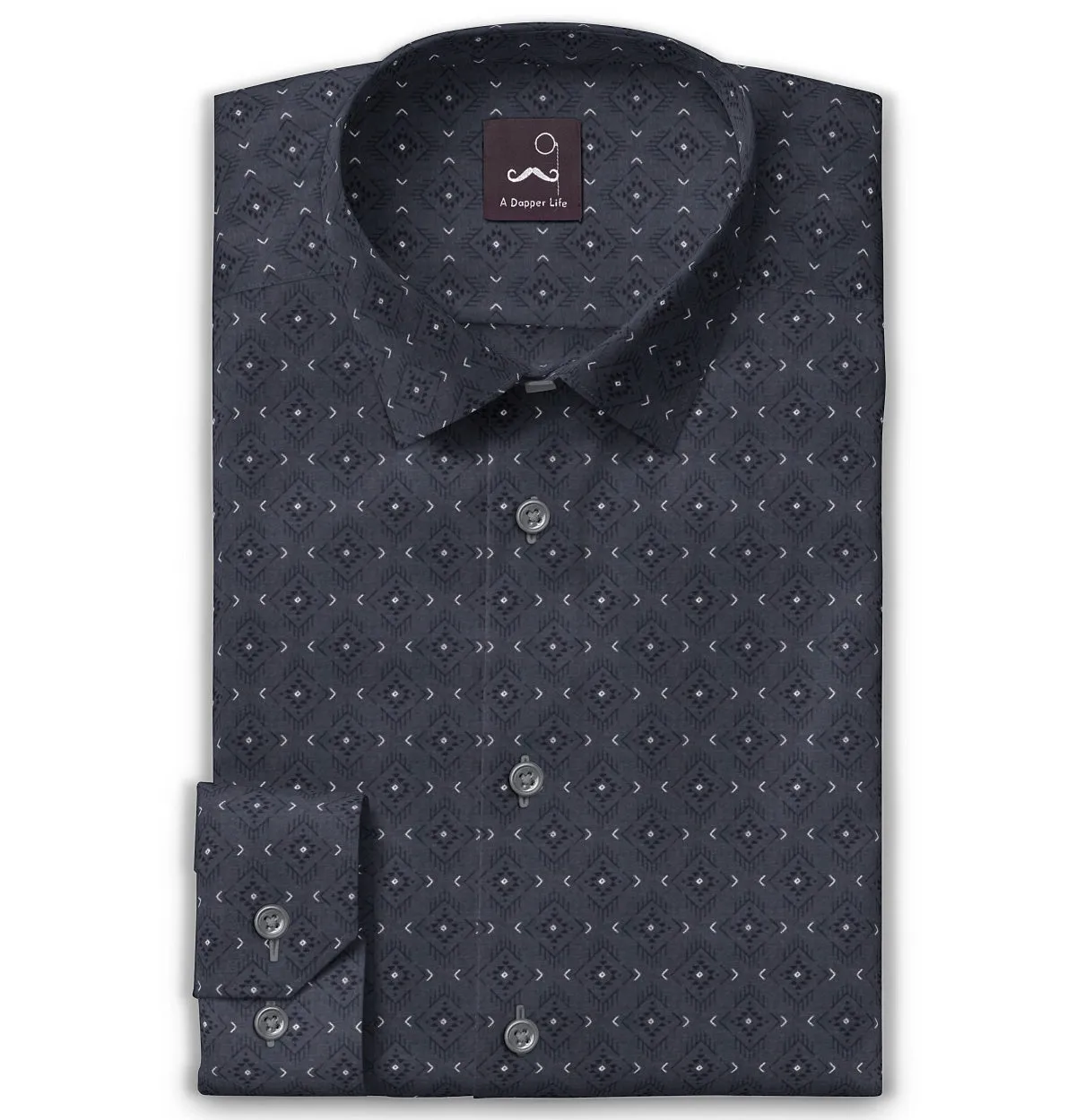 Pure Cotton - Long Sleeve - Charcoal Prism sold by Airthreads